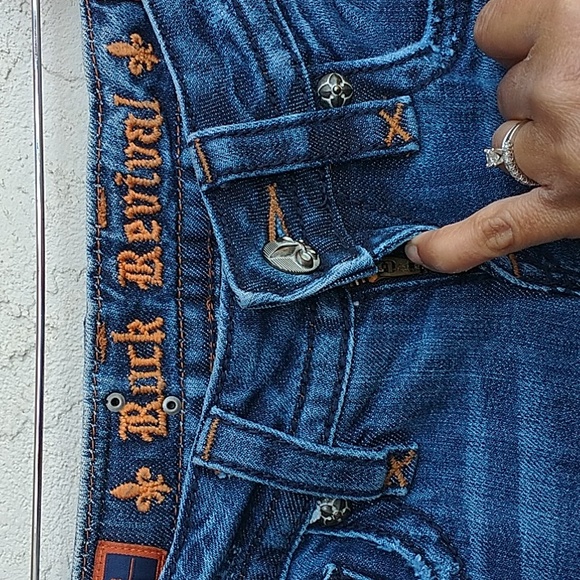 ROCK REVIVAL Jen Straight Leg Jeans Size 25 - Picture 6 of 15